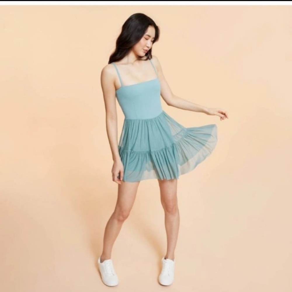 Blogilates Ballerina Teal Dress/Skort | M NWT